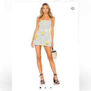 Lovers and friends James Romper - lemon polka dot